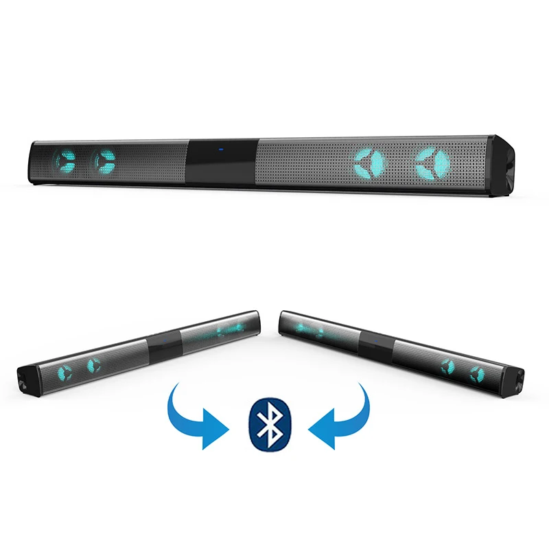 Bluetooth-динамик объемного звучания 3D, проводной и беспроводной стереозвук для домашнего кинотеатра, динамик для ТВ, сабвуфера, радио, музыки
Bluetooth-динамик объемного звучания 3D, проводной и беспроводной стереозвук для домашнего кинотеатра, динамик для ТВ, сабвуфера, радио, музыки