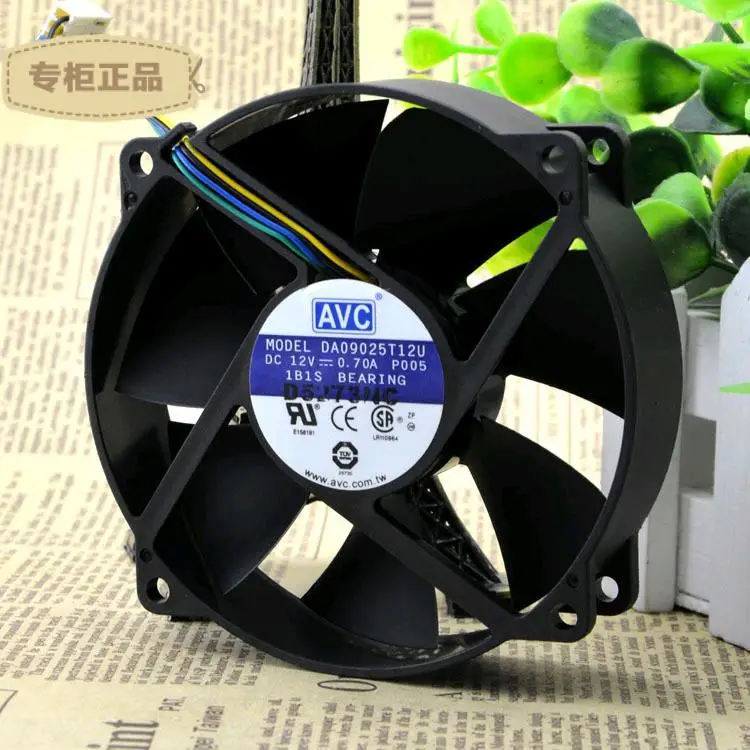 FOR AVC 9025 9CM 12V 0.7A Computer CPU Chassis Large Wind PWM Four-pin Fan DA09025T12U
FOR AVC 9025 9CM 12V 0.7A Computer CPU Chassis Large Wind PWM Four-pin Fan DA09025T12U