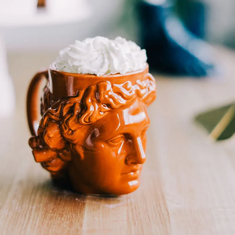 Ceramic Mug Large-capacity Ancient Greek Apollo Sculpture Cup Office Personalized Coffee Cup Desktop Cups
Ceramic Mug Large-capacity Ancient Greek Apollo Sculpture Cup Office Personalized Coffee Cup Desktop Cups