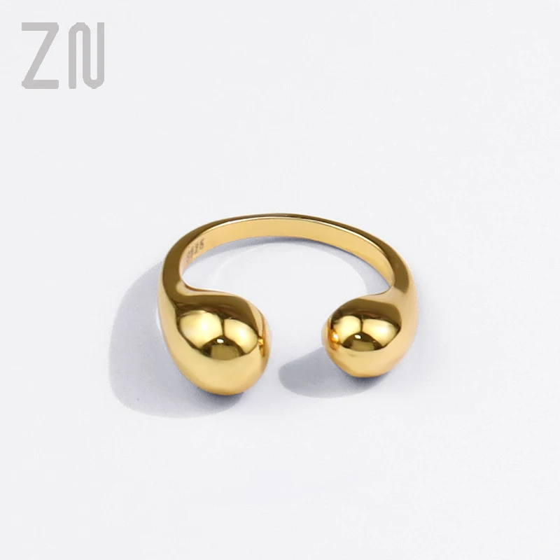 ZN Europe and America Trendy Jewelry Ladies Ring Gifts Fashion Creative Design Water Droplets Opening Adjustable Rings for Women
ZN Europe and America Trendy Jewelry Ladies Ring Gifts Fashion Creative Design Water Droplets Opening Adjustable Rings for Women