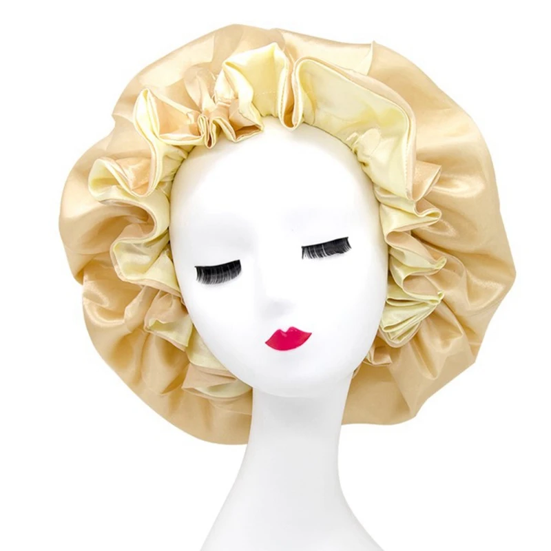 Women Satin Hair Bonnet Cap Solid Silky African Female Double Layer Turban Bonnet Caps Large Size Sleep Hat Headwrap TB-80
Women Satin Hair Bonnet Cap Solid Silky African Female Double Layer Turban Bonnet Caps Large Size Sleep Hat Headwrap TB-80