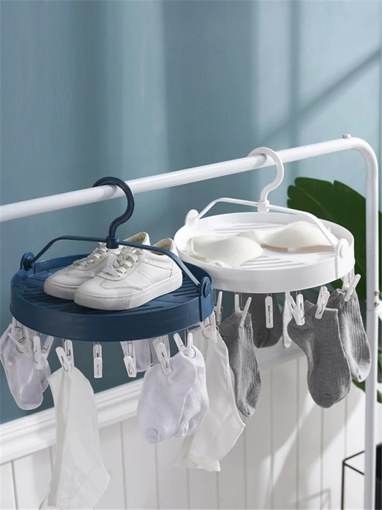 B-LIFE Small & Socks Hanging Dryer Airer with 16 Soft Grip Pegs Rotatable Clothes Drying Rack for Hang Shoes Underwear Socks
B-LIFE Small & Socks Hanging Dryer Airer with 16 Soft Grip Pegs Rotatable Clothes Drying Rack for Hang Shoes Underwear Socks