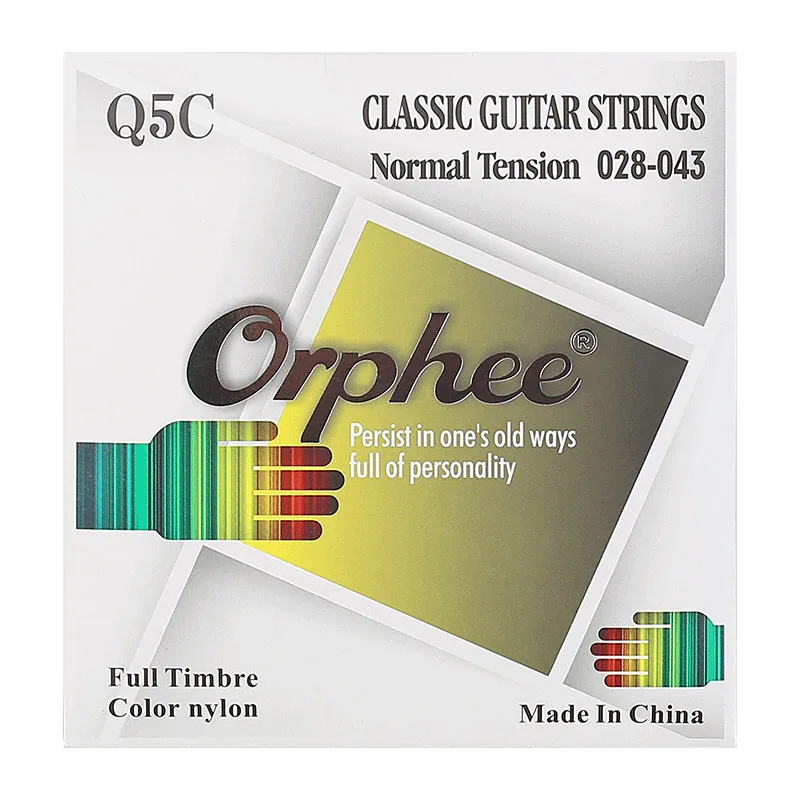Orphee Q5C Black Nylon Classical Guitar Strings Set Black Nylon Pure Copper Wound Classic Guitarra Stings Accessory
Orphee Q5C Black Nylon Classical Guitar Strings Set Black Nylon Pure Copper Wound Classic Guitarra Stings Accessory