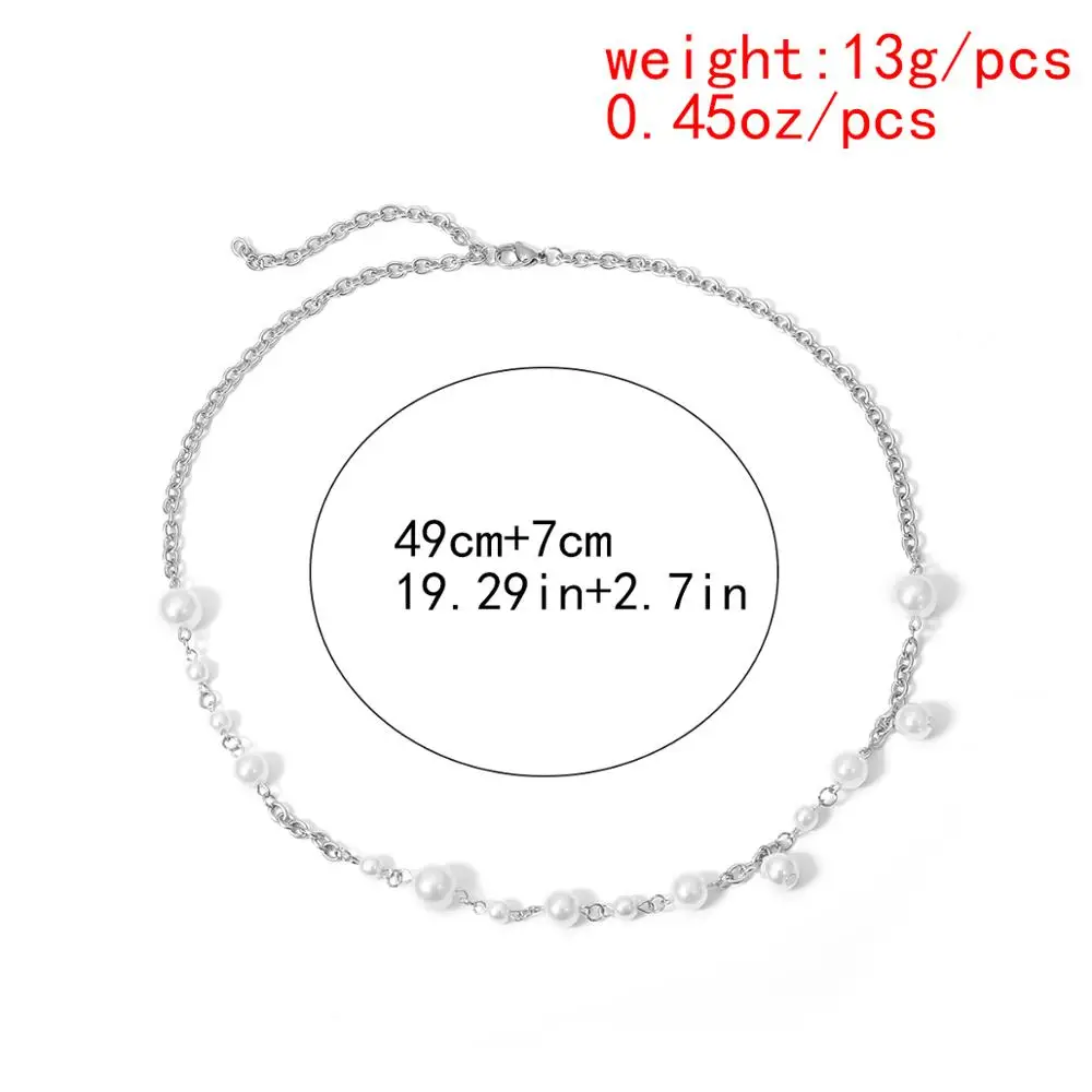 Lacteo Neo Gothic Imitation Pearl Chain Choker Necklace Street Punk Stainless Steel Charm Necklace Jewelry for Women Gifts
Lacteo Neo Gothic Imitation Pearl Chain Choker Necklace Street Punk Stainless Steel Charm Necklace Jewelry for Women Gifts