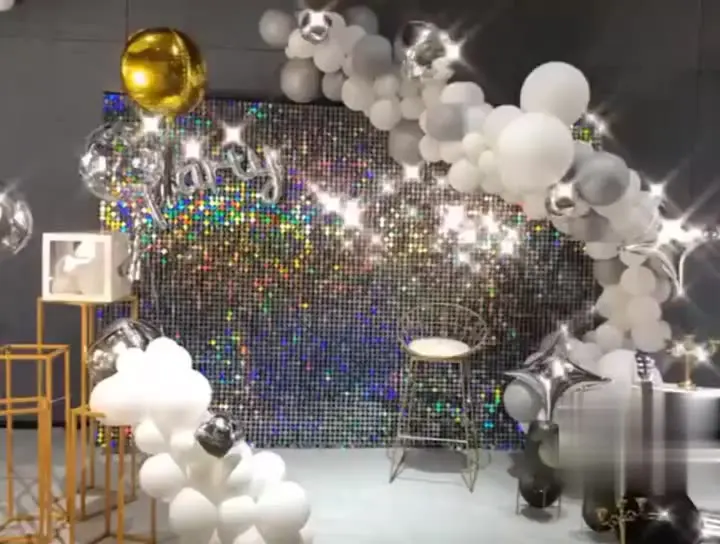Favors Gift Supplies Decor Equipments 3d Iridescent Bling Custom Decoraciones Shimmer Sequin Wall Backdrop Wedding Decorations
Favors Gift Supplies Decor Equipments 3d Iridescent Bling Custom Decoraciones Shimmer Sequin Wall Backdrop Wedding Decorations