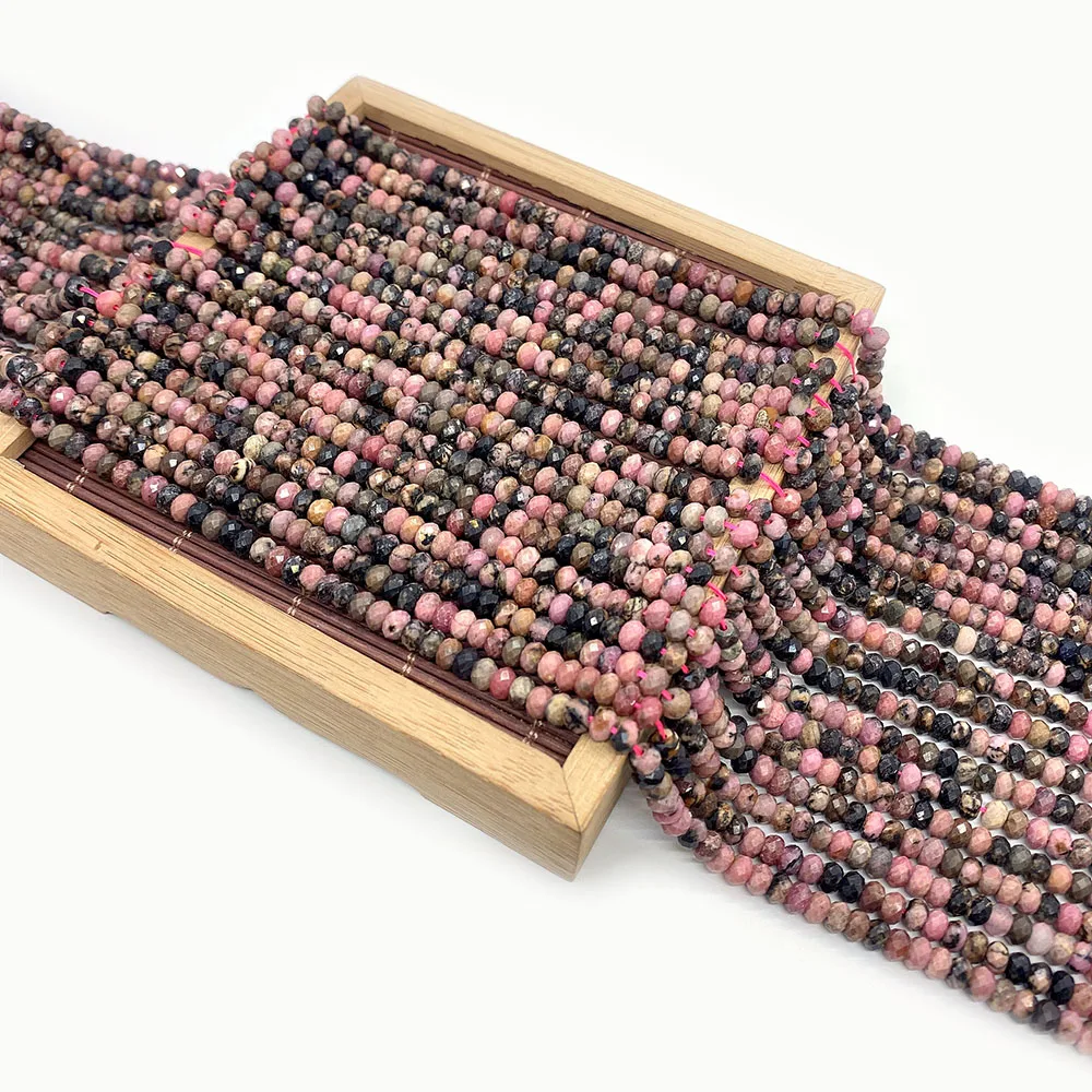 Natural Stone Beaded High Quality Faceted Small Beads, Punched Loose Beads & Black Thread Red Pattern for Making DIY Jewelry
Natural Stone Beaded High Quality Faceted Small Beads, Punched Loose Beads & Black Thread Red Pattern for Making DIY Jewelry