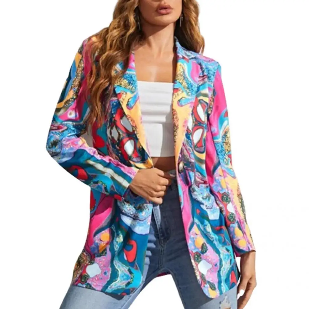 Women Popular Water Ripple Printing Turndown Collar Suits Jacket Autumn Winter Women Blazer Turndown Collar for Business
Women Popular Water Ripple Printing Turndown Collar Suits Jacket Autumn Winter Women Blazer Turndown Collar for Business