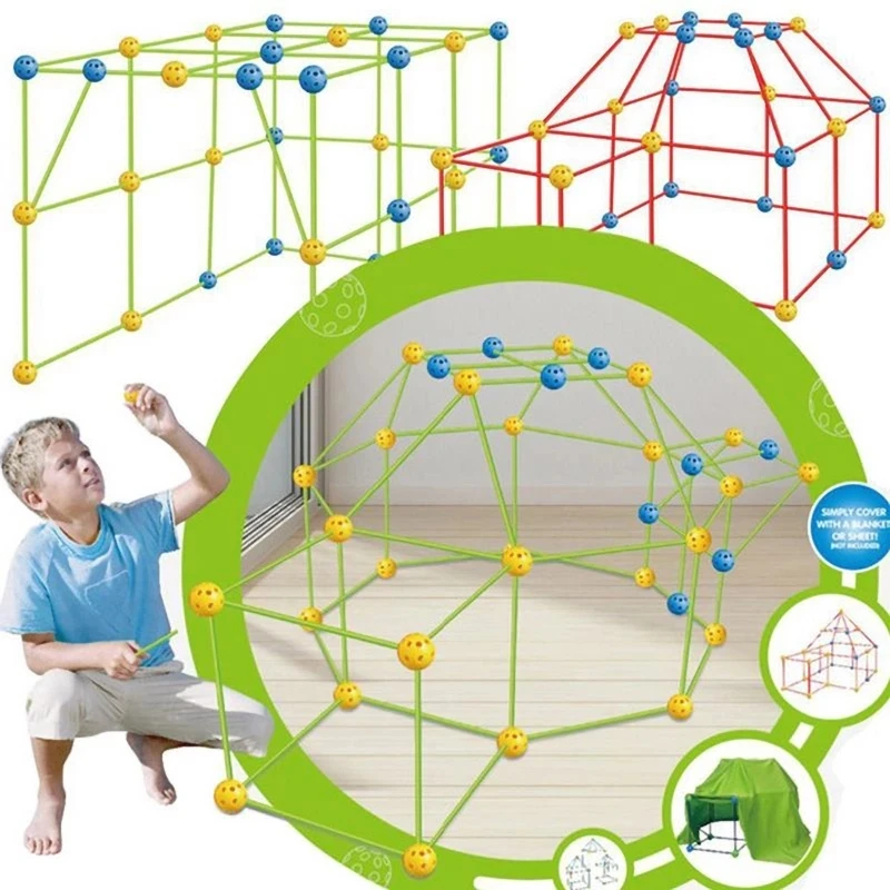 Construction Fort Building Castles Tunnels Tents 3D Magination Cultivation Play House Assemble Toys Build Your Own Den Kid Gift
Construction Fort Building Castles Tunnels Tents 3D Magination Cultivation Play House Assemble Toys Build Your Own Den Kid Gift
