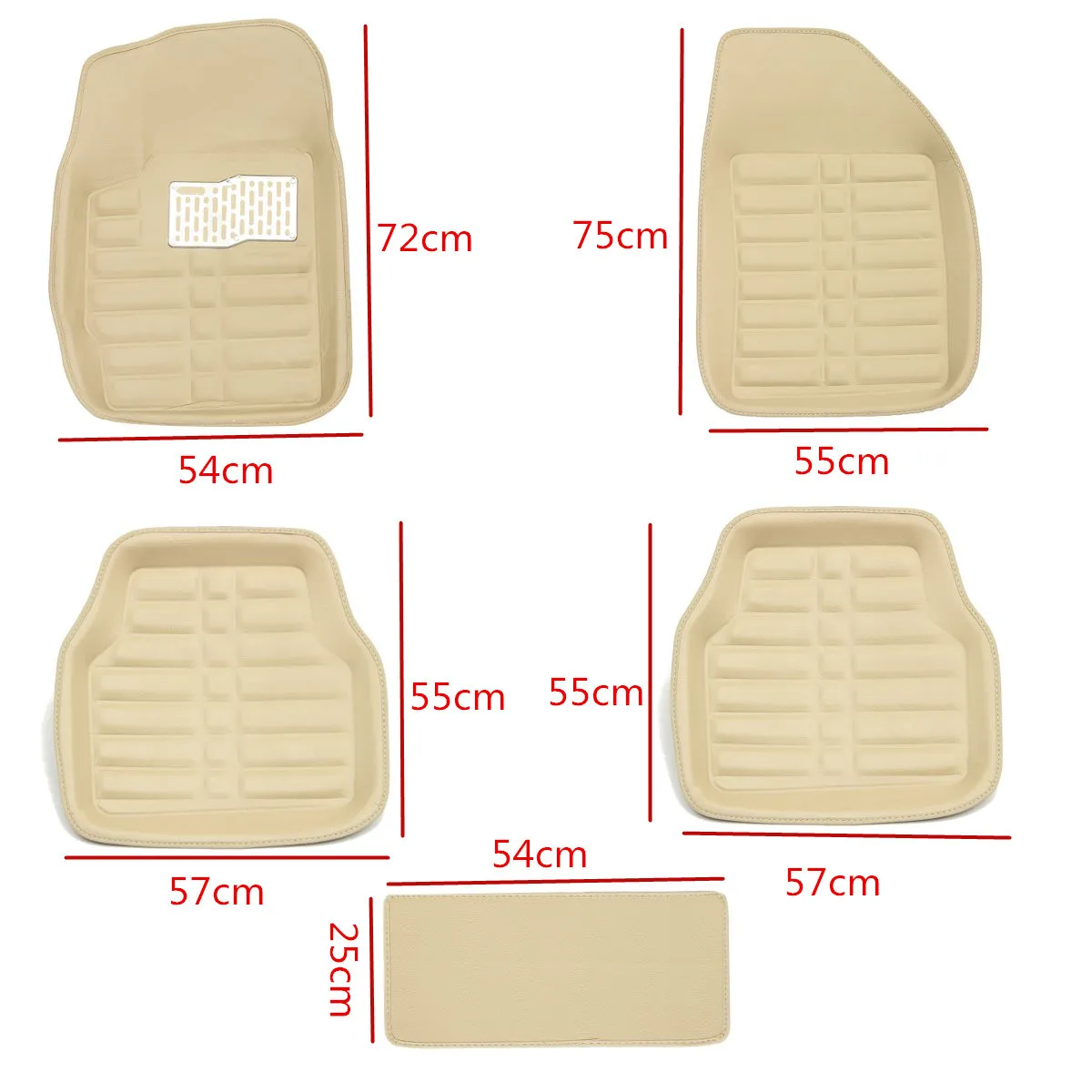 New Beige Universal Car Floor Leather Mat Front & Rear Liner Easy Clean Waterproof Mat For VW/AUDI/BMW
New Beige Universal Car Floor Leather Mat Front & Rear Liner Easy Clean Waterproof Mat For VW/AUDI/BMW