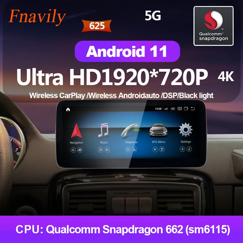 Fnavily Android 11 автомобильный радиоприемник для Mercedes Benz G Class Eile GLA CLA NTG5.0 автомобильный dvd-плеер аудио мультимедиа 12,3 "2013-2018
Fnavily Android 11 автомобильный радиоприемник для Mercedes Benz G Class Eile GLA CLA NTG5.0 автомобильный dvd-плеер аудио мультимедиа 12,3 "2013-2018