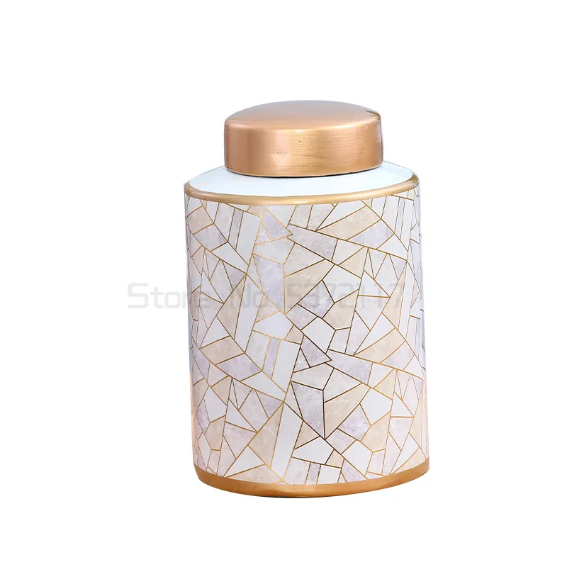 shipping Luxury Home Ornaments Flower pot Table Decoration Geometric Modern Gold Inlay Ceramic Vase Drop Ship
shipping Luxury Home Ornaments Flower pot Table Decoration Geometric Modern Gold Inlay Ceramic Vase Drop Ship