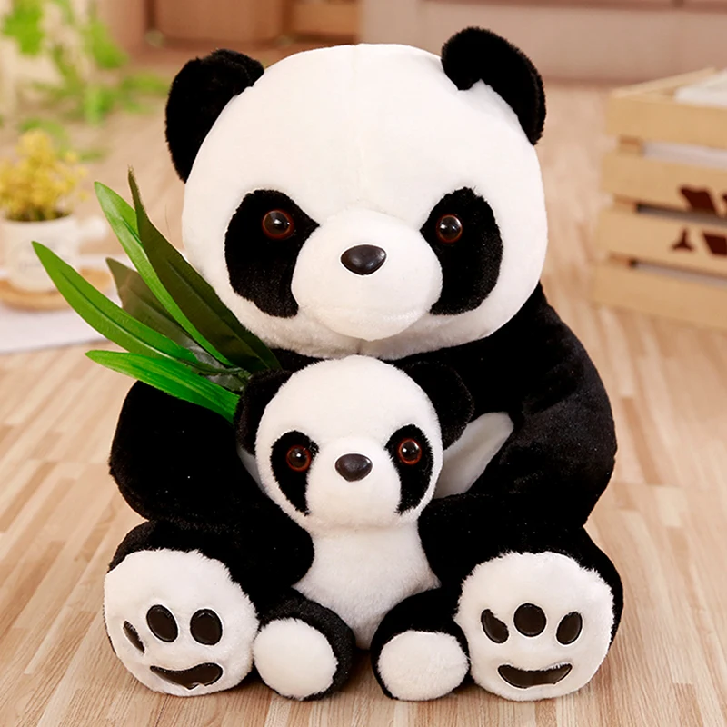 Candice guo! cute plush toy lovely cartoon animal parent child panda hug bamboo soft doll cushion birthday Christmas gift 1pc
Candice guo! cute plush toy lovely cartoon animal parent child panda hug bamboo soft doll cushion birthday Christmas gift 1pc