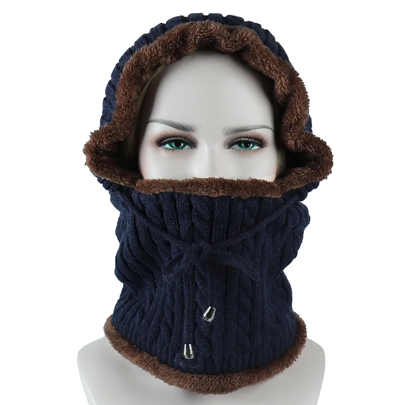 Зимняя флисовая термальная Лыжная шапка маска для сноуборда теплые