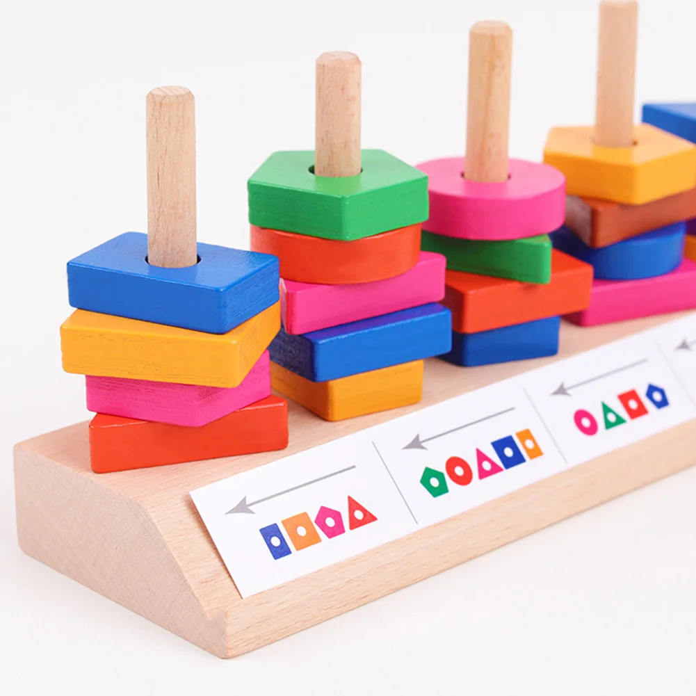 5 Column Shape Children's Building Block Toy Shape Color Recognition Early Education Puzzle Five-Piece Geometric Wooden Toy
5 Column Shape Children's Building Block Toy Shape Color Recognition Early Education Puzzle Five-Piece Geometric Wooden Toy