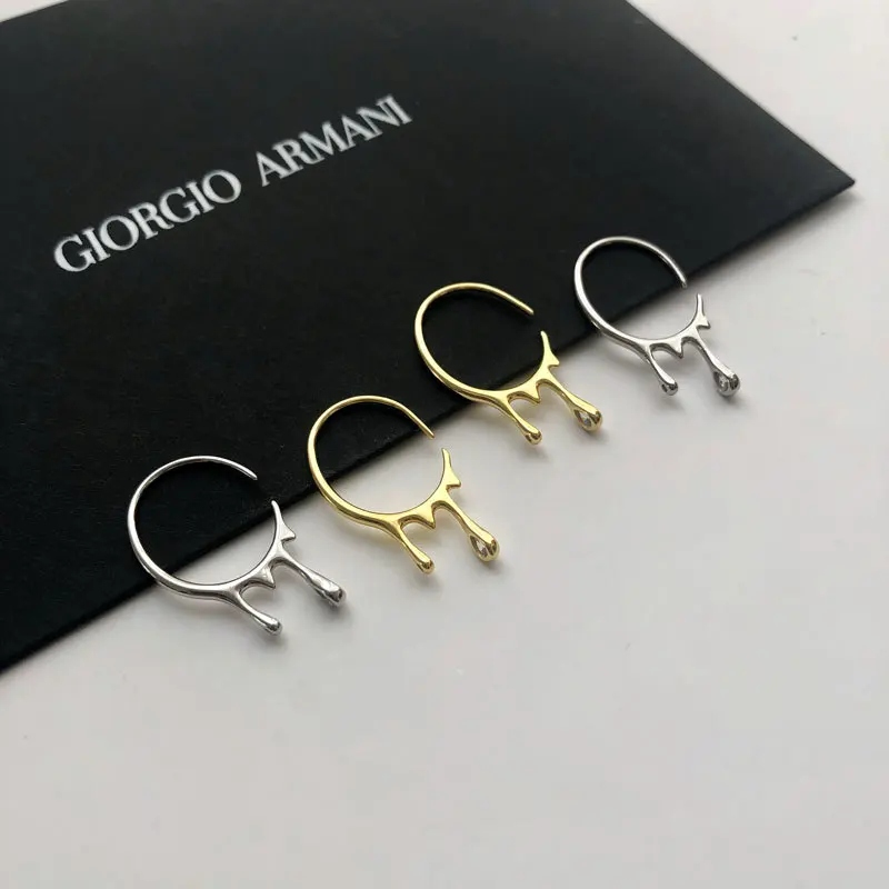 Real 925 Sterling Silver Water Drop Earrings Melting Ice Simple Earring Creative Jewelry for Women
Real 925 Sterling Silver Water Drop Earrings Melting Ice Simple Earring Creative Jewelry for Women