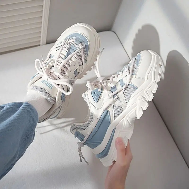 Women's Chunky Sneakers 2021 Fashion Women Platform Shoes Lace Up Breathable Air Vulcanize Shoes Women Trainers Dad Shoes
Women's Chunky Sneakers 2021 Fashion Women Platform Shoes Lace Up Breathable Air Vulcanize Shoes Women Trainers Dad Shoes