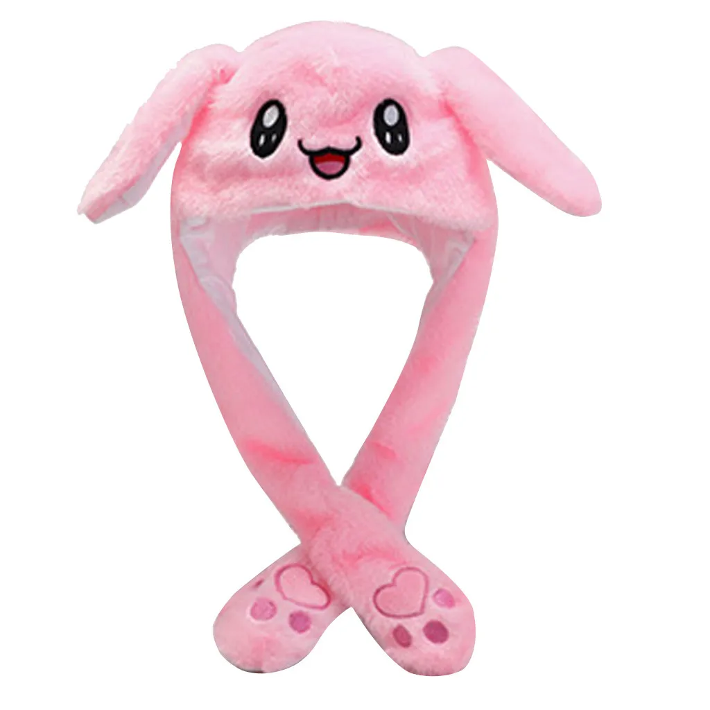 JAYCOSIN Hat Fashion casual Cute Winter Men And Women rabbit Plush Embroidery Rabbit Ear Wrap Warm Cap Outdoor #45 | Аксессуары для