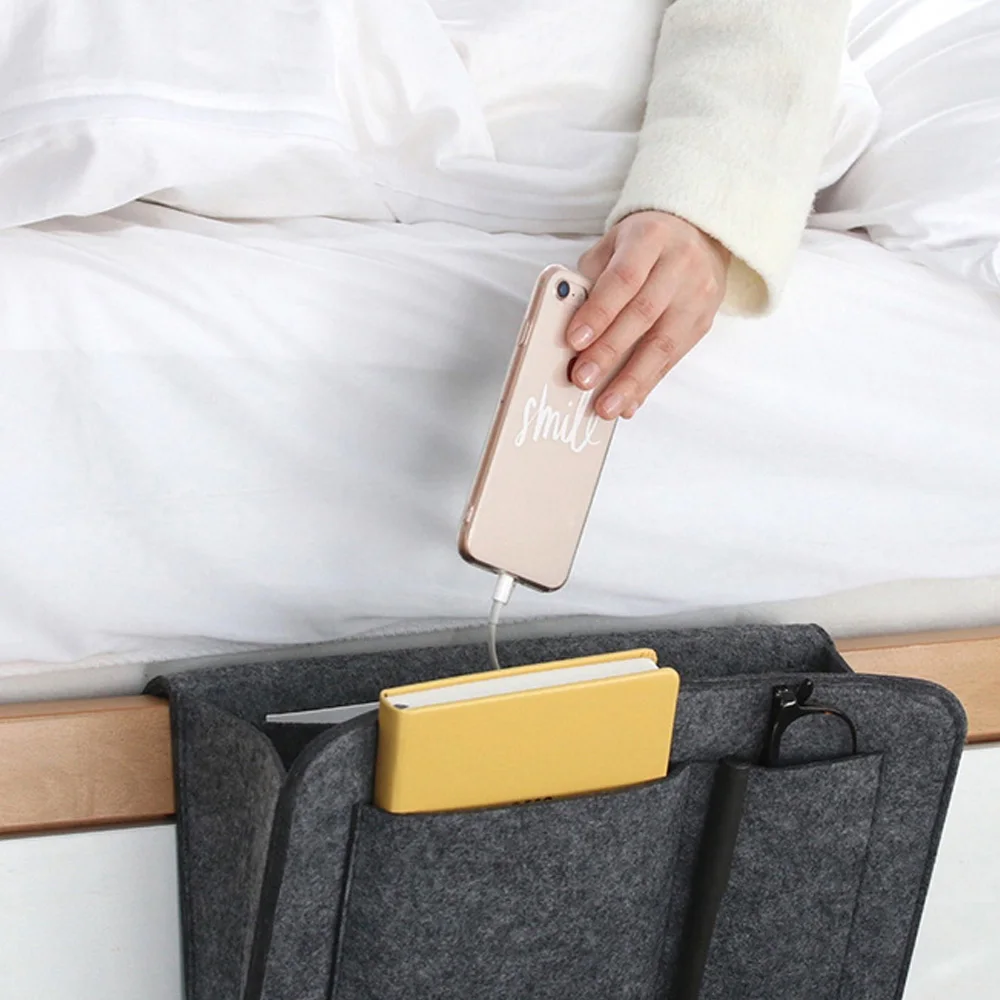 1Pc Felt Bedside Hanging Organizer Extra Large Bed Storage Pockets Holder Pockets Book Phone Storage Bag For Bed Table Sofa Bag
1Pc Felt Bedside Hanging Organizer Extra Large Bed Storage Pockets Holder Pockets Book Phone Storage Bag For Bed Table Sofa Bag