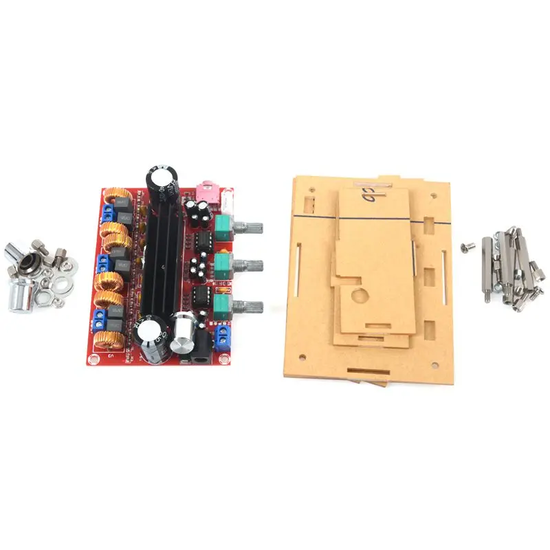 DC12-24V TPA3116D2 2 1 канальный цифровой сабвуфер Мощность усилитель доска + чехол |