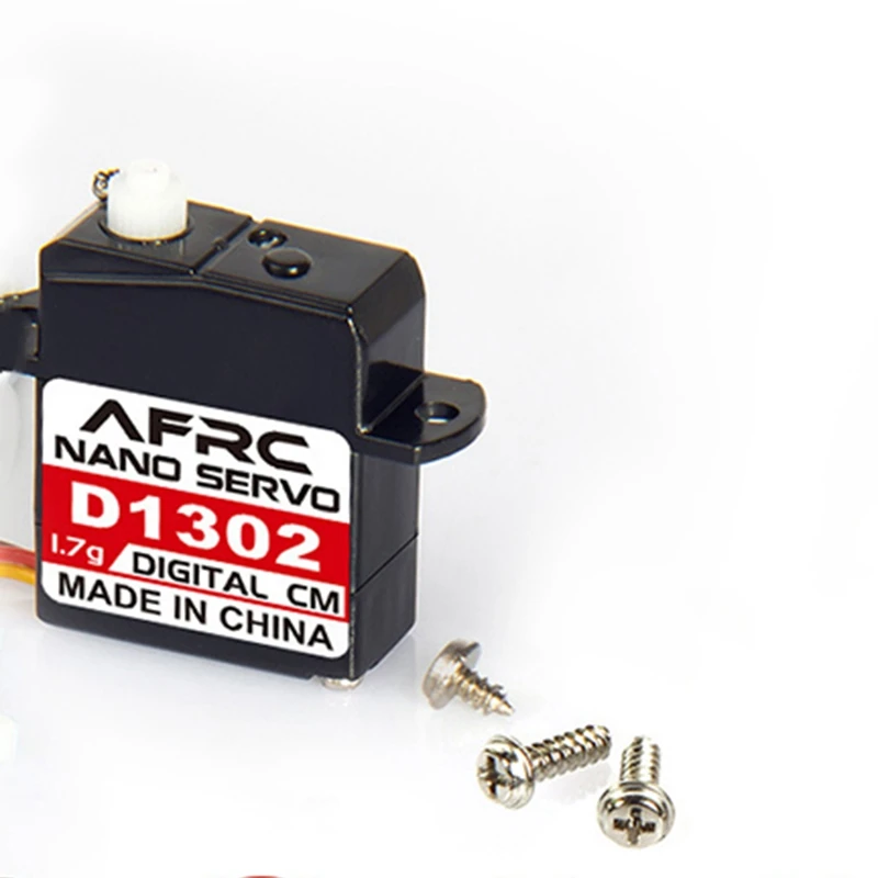 AFRC-D1302 Mini 1.7G Large Torque Mini Digital Servo JST Connector for RC Model Drone Airplane Helicopter 
AFRC-D1302 Mini 1.7G Large Torque Mini Digital Servo JST Connector for RC Model Drone Airplane Helicopter