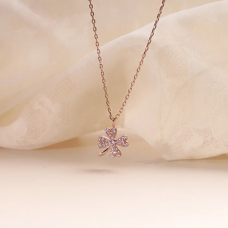 925 Sterling Silver New Lucky Four-Leaf Clover Necklace Female Clavicle Chain Niche Design Simple Temperament Ins Pendant
925 Sterling Silver New Lucky Four-Leaf Clover Necklace Female Clavicle Chain Niche Design Simple Temperament Ins Pendant