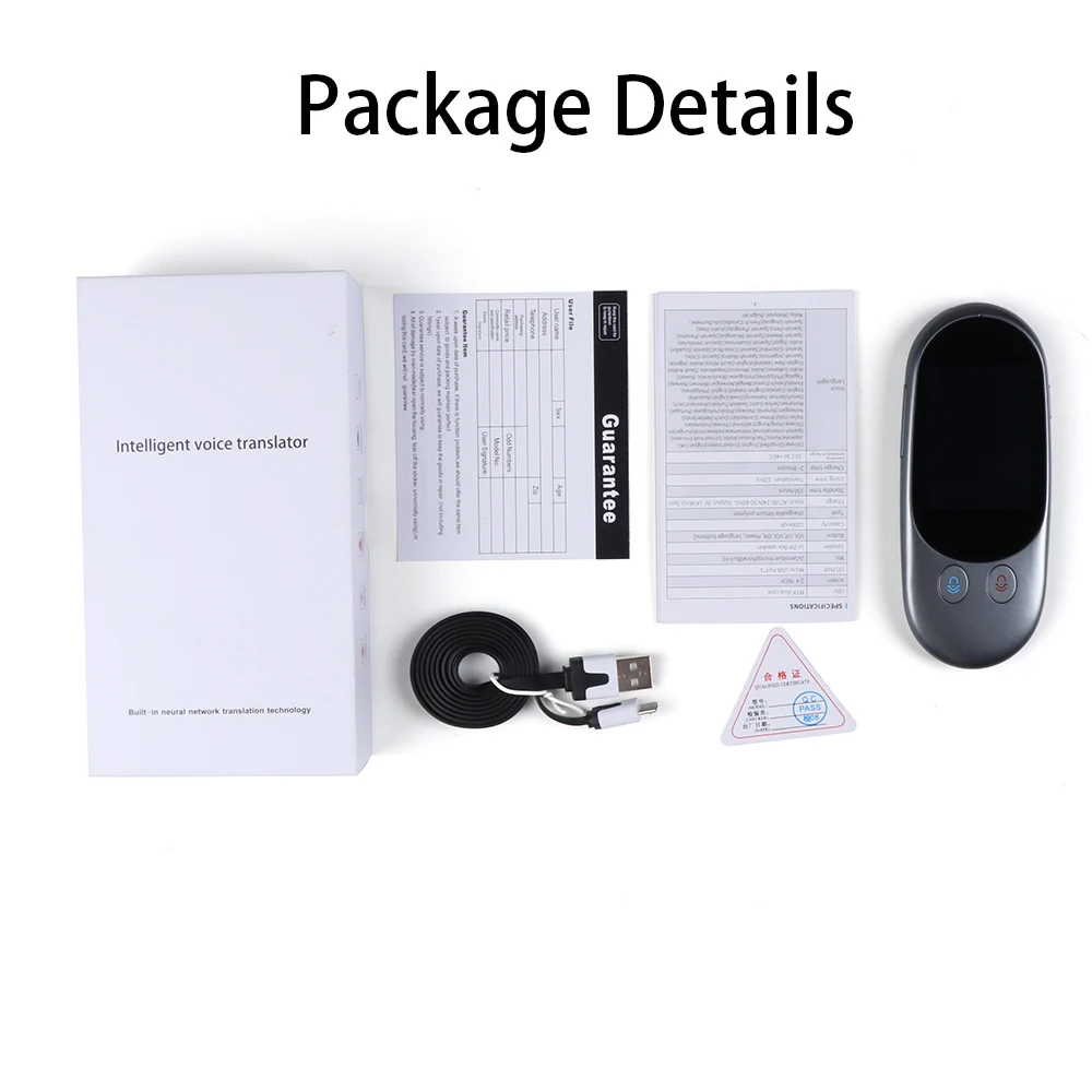 F1 Smart Portable Double MIC Voice Translator Real-Time Offline Translation 65 Languages 150H Standby Noise Reduction Translator
F1 Smart Portable Double MIC Voice Translator Real-Time Offline Translation 65 Languages 150H Standby Noise Reduction Translator