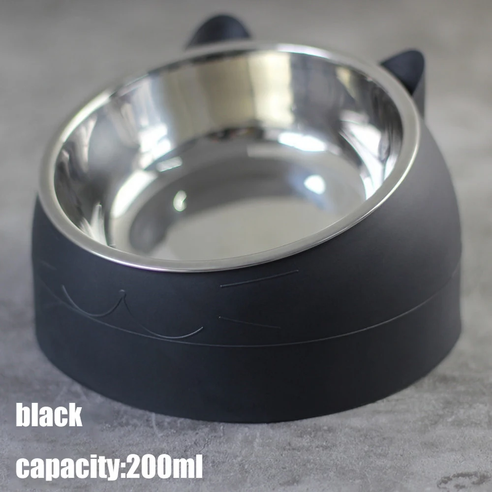 Cat Dog Bowl 15 Degrees Tilted Stainless Steel Cat Bowl Safeguard Neck Puppy Cats Feeder Non-slip Crashworthiness Base Pet Bowls
Cat Dog Bowl 15 Degrees Tilted Stainless Steel Cat Bowl Safeguard Neck Puppy Cats Feeder Non-slip Crashworthiness Base Pet Bowls