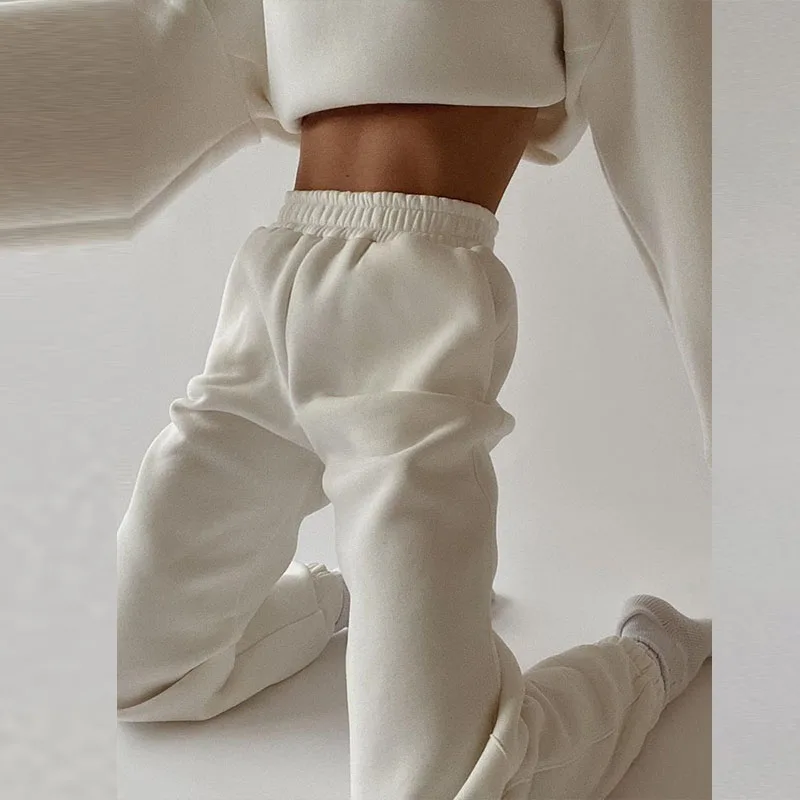2021 Spring Solid Hooded Sweatshirt Tracksuits Women Sexy Crop Tops Pullover + Long Pants Homewear Suits Elegant 2 Piece Outfits
2021 Spring Solid Hooded Sweatshirt Tracksuits Women Sexy Crop Tops Pullover + Long Pants Homewear Suits Elegant 2 Piece Outfits