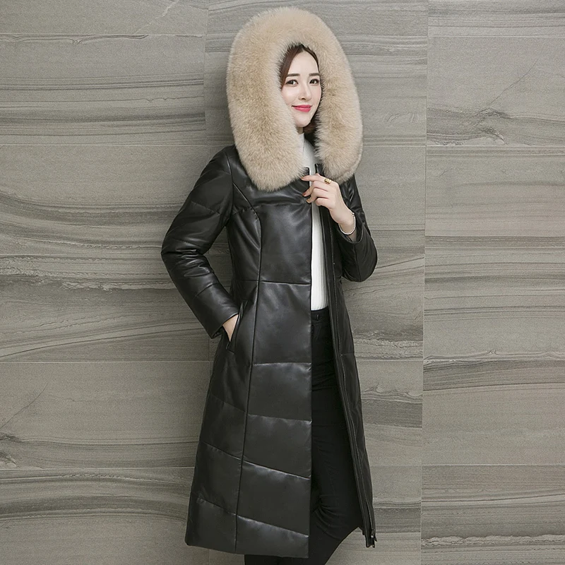 Genuine Leather Winter Fox Fur Collar Sheepskin Coat Pink Jackets Women Warm Down Jacket GZ22082 MY1911
Genuine Leather Winter Fox Fur Collar Sheepskin Coat Pink Jackets Women Warm Down Jacket GZ22082 MY1911