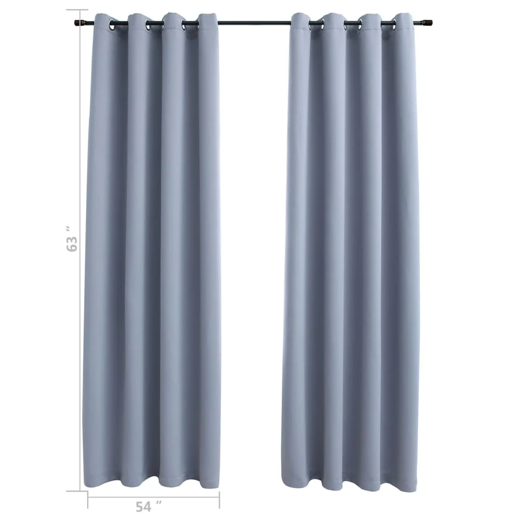 Blackout Curtains with Rings 2 pcs Gray 54"x63" Fabric Free Shipping in the United States
Blackout Curtains with Rings 2 pcs Gray 54"x63" Fabric Free Shipping in the United States