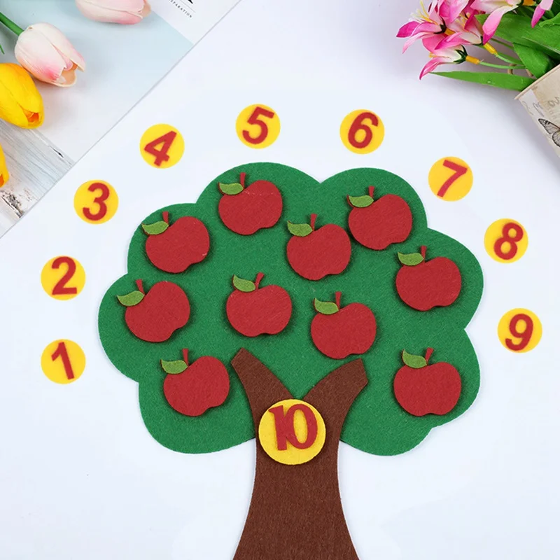 1pc Felt Cloth Apple Tree Baby DIY Educational Montessori Toy Digital Cognition Puzzle Toy Cartoons Toys for Child Nurse Gifts
1pc Felt Cloth Apple Tree Baby DIY Educational Montessori Toy Digital Cognition Puzzle Toy Cartoons Toys for Child Nurse Gifts