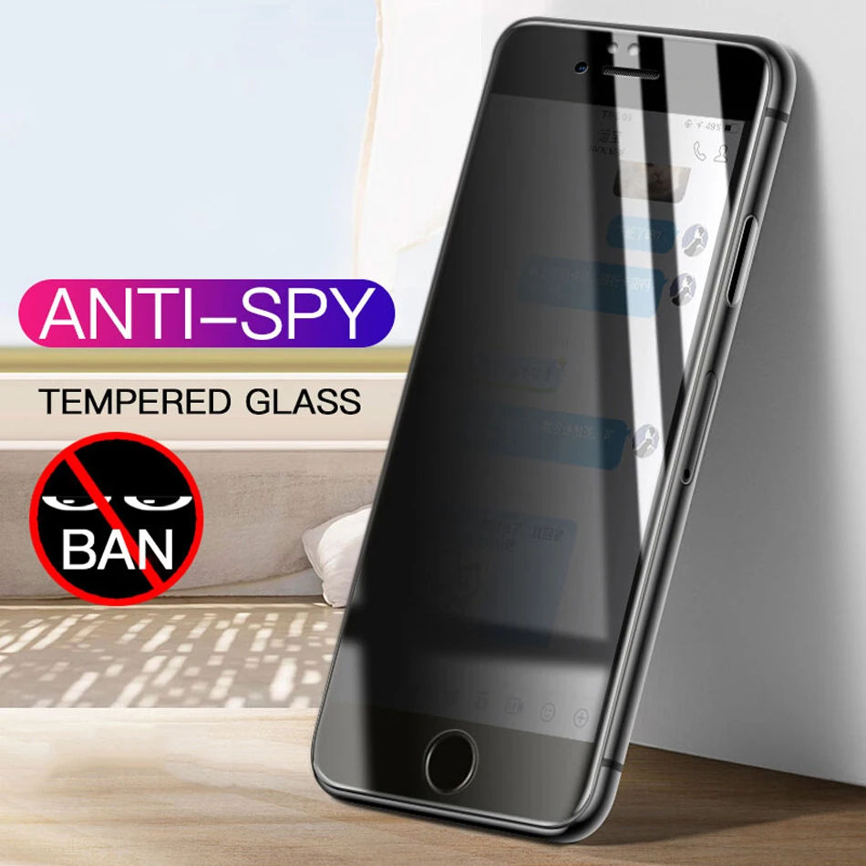Anti Spy Full Cover Tempered Glass for iPhone 11 Pro Max XS Max XR X Screen Protector for iPhone 8 7 6 6S Plus 11 X Privacy Film
Anti Spy Full Cover Tempered Glass for iPhone 11 Pro Max XS Max XR X Screen Protector for iPhone 8 7 6 6S Plus 11 X Privacy Film