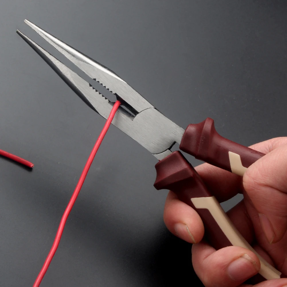 Needle Nose Pliers Multifunctional Wire Stripper Cable Cutter Terminal Hand Tools Long Nose Pliers Carbon Steel Repair 6 Inch
Needle Nose Pliers Multifunctional Wire Stripper Cable Cutter Terminal Hand Tools Long Nose Pliers Carbon Steel Repair 6 Inch