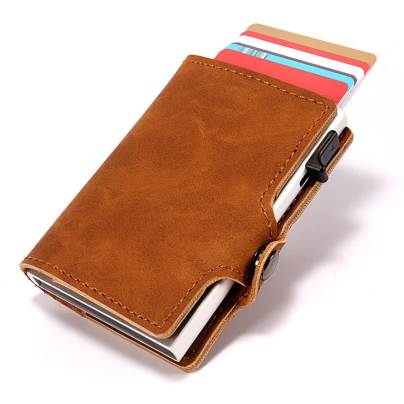 New Design Side Push RFID Aluminum Credit Id Card Holder Minimalist Wallet Anti Protect Blocking Metal Case Porte Monnaie Femme
New Design Side Push RFID Aluminum Credit Id Card Holder Minimalist Wallet Anti Protect Blocking Metal Case Porte Monnaie Femme