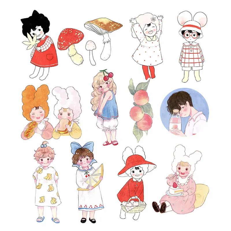 24Pcs/Pack Cartoon Hand Draw Lovely Girls Sticker DIY Craft Scrapbooking Album Junk Journal Planner Decorative Stickers
24Pcs/Pack Cartoon Hand Draw Lovely Girls Sticker DIY Craft Scrapbooking Album Junk Journal Planner Decorative Stickers