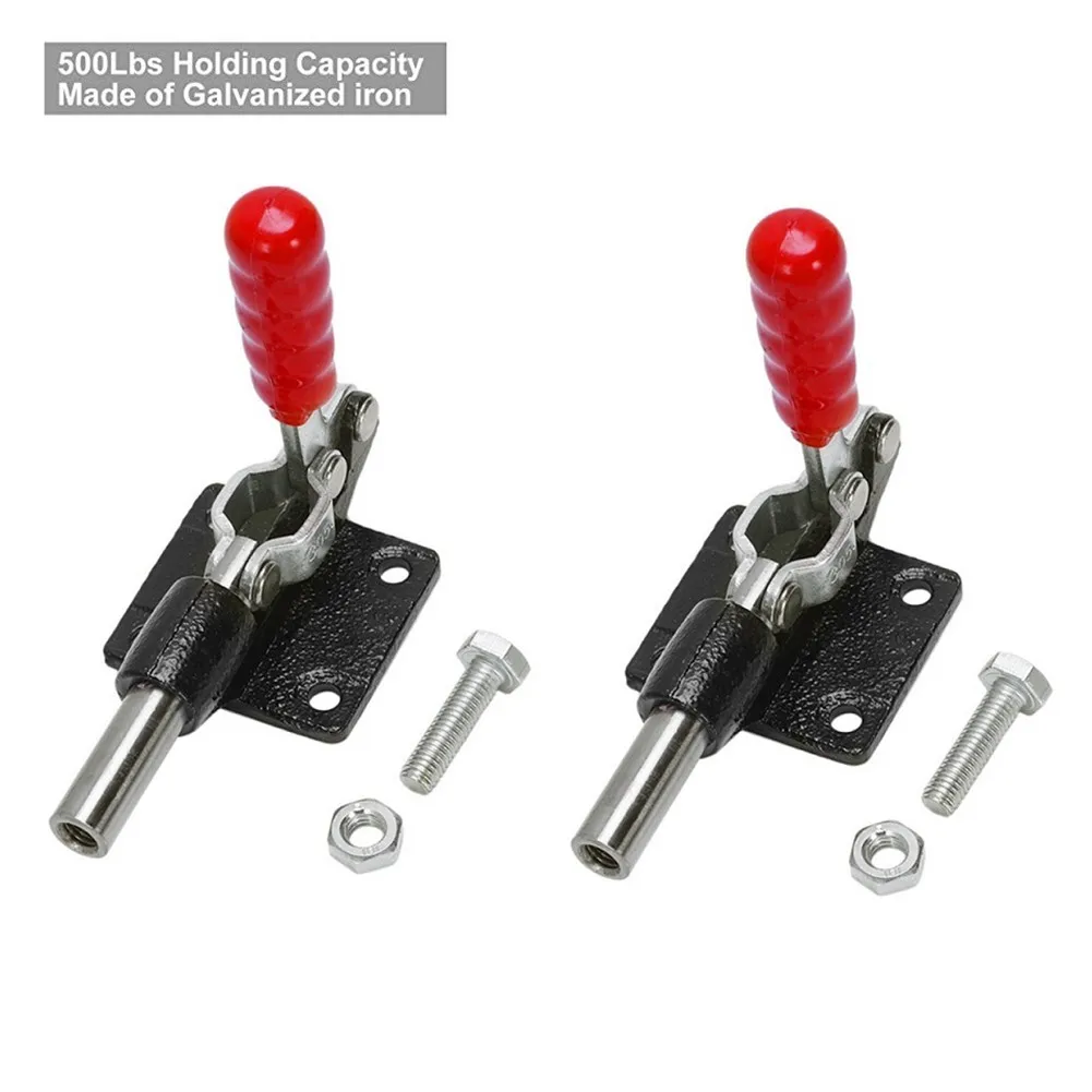 2pcs Toggle Clamps 90 Degree Capacity 227Kg 500Lbs 32mm Plunger Stroke Push Pull Electronic Equipment
2pcs Toggle Clamps 90 Degree Capacity 227Kg 500Lbs 32mm Plunger Stroke Push Pull Electronic Equipment