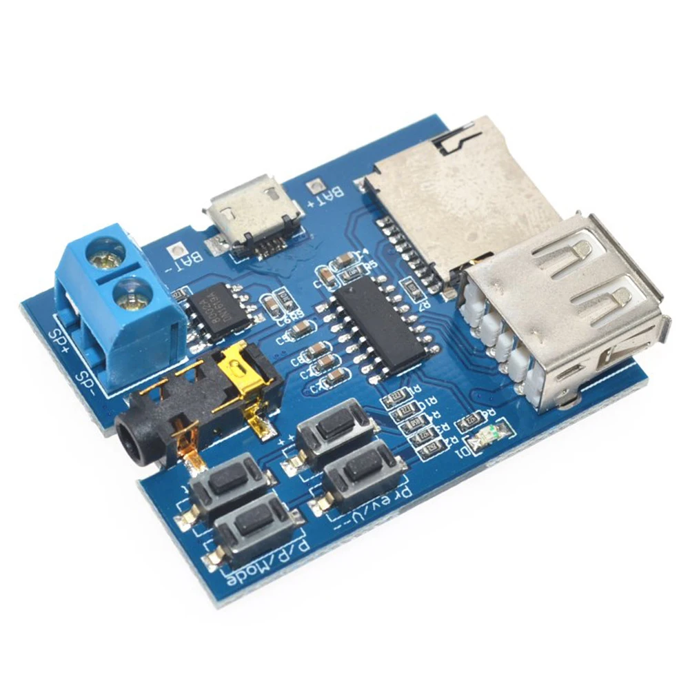 Micro USB MP3 модуль TF карты U диск Плата декодера с форматом Расшифровка усилителей