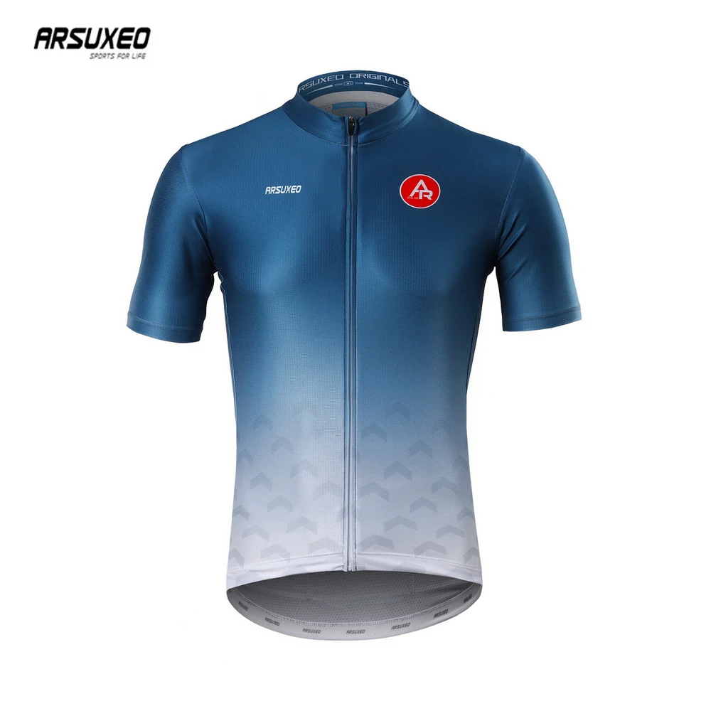 ARSUXEO Men Short Sleeves Cycling Jersey Quick Dry MTB Jersey with Zipper Mountain Bicycle Shirts Road Bike Clothing Reflective
ARSUXEO Men Short Sleeves Cycling Jersey Quick Dry MTB Jersey with Zipper Mountain Bicycle Shirts Road Bike Clothing Reflective