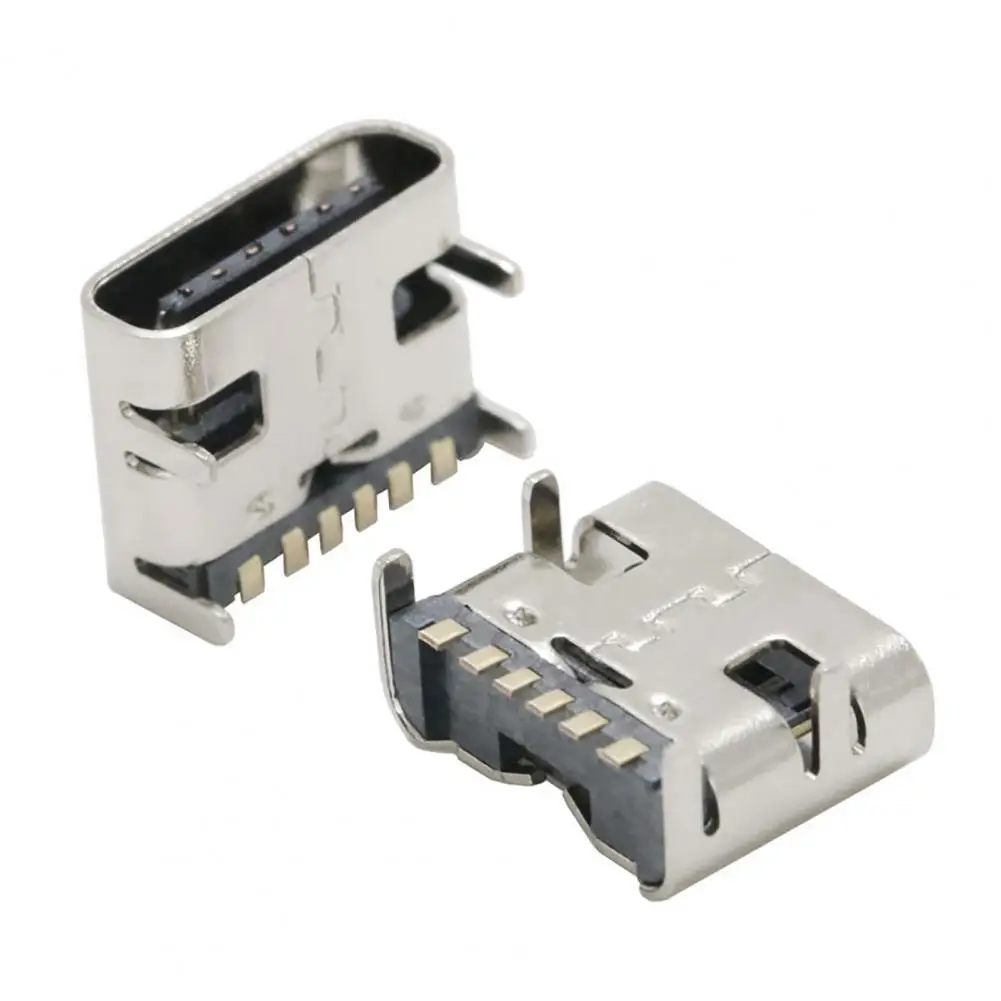 200Pcs USB Connector Replacement Reliable Mini Type-C 3.1 6pin Female Socket Electric Terminals for Charging
200Pcs USB Connector Replacement Reliable Mini Type-C 3.1 6pin Female Socket Electric Terminals for Charging