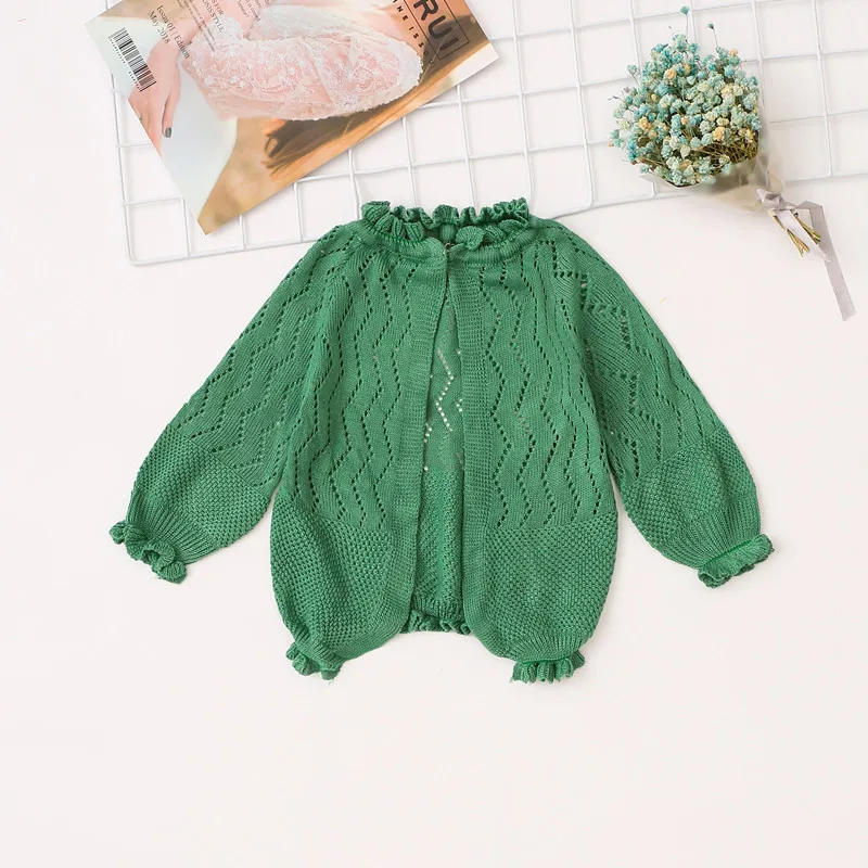 2022 Autumn Children's Clothes Girls Sweaters Solid Hollowed Baby Girl Thin Knitted Cardigan Sweaters For Girls Kids Sweater Top
2022 Autumn Children's Clothes Girls Sweaters Solid Hollowed Baby Girl Thin Knitted Cardigan Sweaters For Girls Kids Sweater Top
