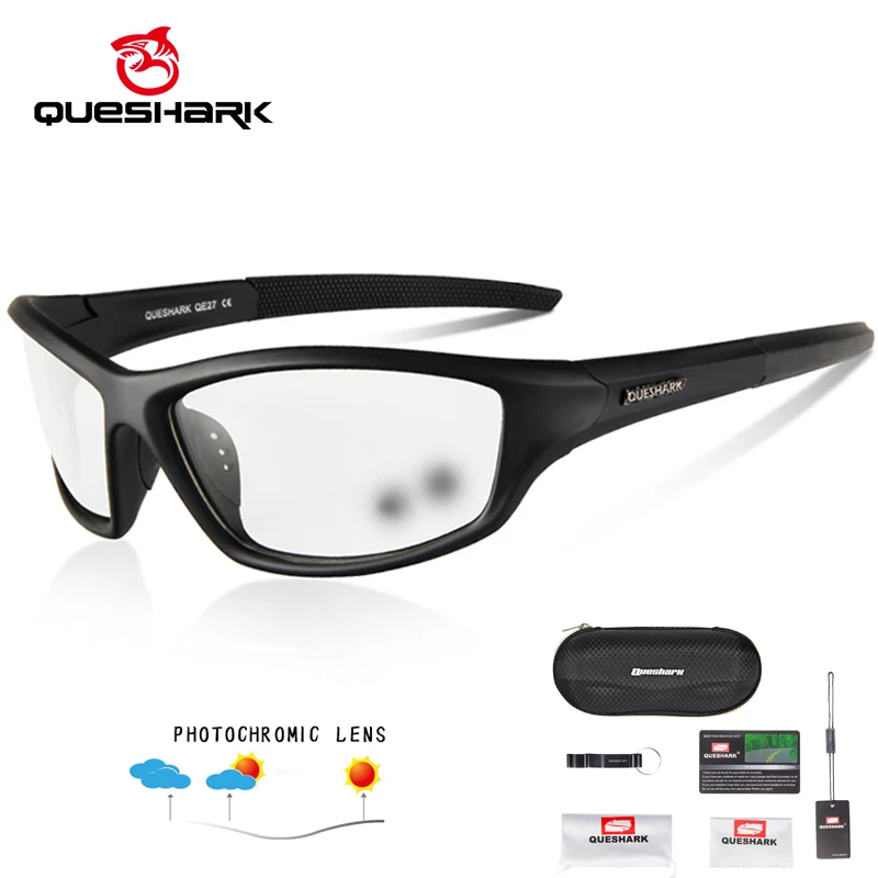 QUESHARK Photochromic Cycling Sunglasses Bicycle Goggles Anti-UV Cycling Eyewear Anti-glare Sport Goggles Driving Hiking Glasses
QUESHARK Photochromic Cycling Sunglasses Bicycle Goggles Anti-UV Cycling Eyewear Anti-glare Sport Goggles Driving Hiking Glasses