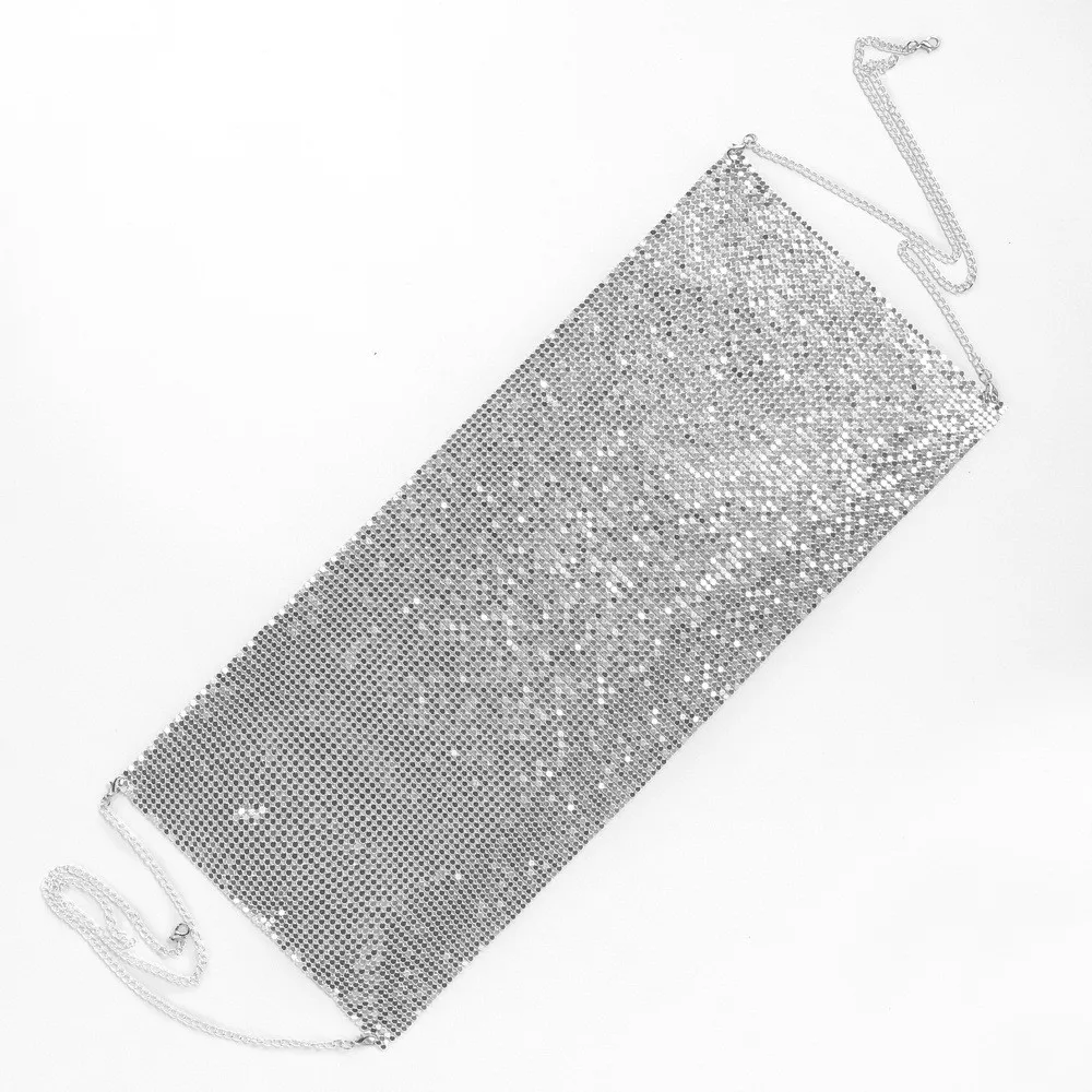 Sexy Party Clubwear Tank Tops Bling Sequined Crop Tops Sparkly Rhinestone Metal Chainmail Halter Draped Bra Exposed Navel Tops
Sexy Party Clubwear Tank Tops Bling Sequined Crop Tops Sparkly Rhinestone Metal Chainmail Halter Draped Bra Exposed Navel Tops