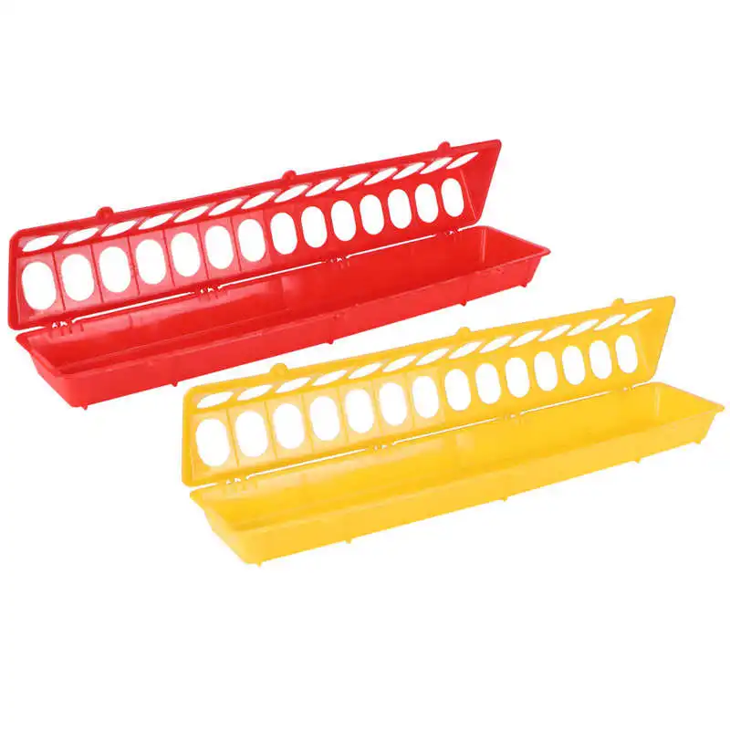 Birdcage Trough Bird Water Feeder 5Set Bird Food Water Feeder Plastic Thicken Feeding Trough Bowl Birdcage Accessory Bird Supply