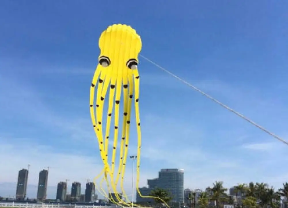 3d большой кайт бар weifang черный Осьминог Кайт летающая игрушка kitesurf cometas chinas windsock