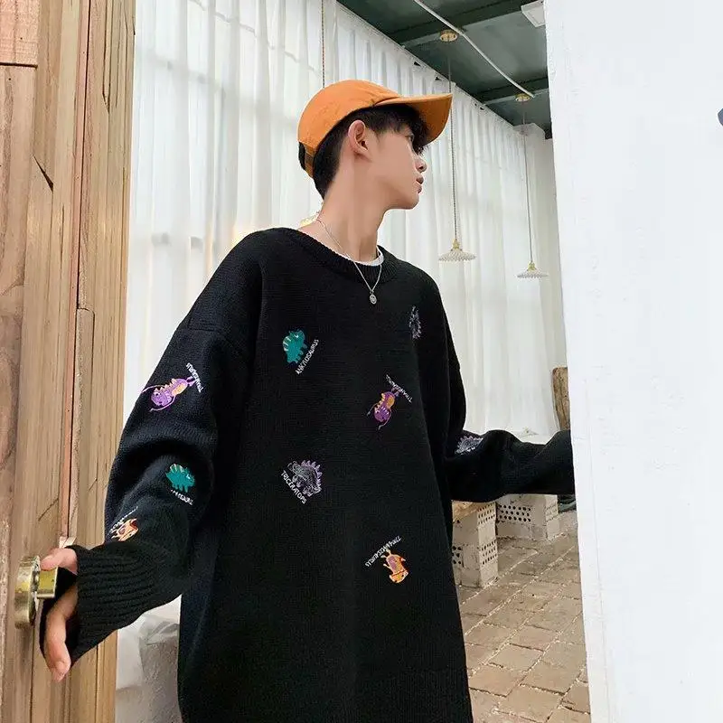 Men Korean Sweaters Long Sleeve Pullovers 2020 Mens Fashions Casual Oversized Knitted Sweater Autumn Oversize Tops men
Men Korean Sweaters Long Sleeve Pullovers 2020 Mens Fashions Casual Oversized Knitted Sweater Autumn Oversize Tops men
