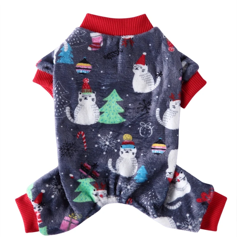 Christmas Cat Print Pet Pajamas for Dogs,Soft Warm Fleece Dog Jumpsuit, Lightweight Puppy Pullover
Christmas Cat Print Pet Pajamas for Dogs,Soft Warm Fleece Dog Jumpsuit, Lightweight Puppy Pullover