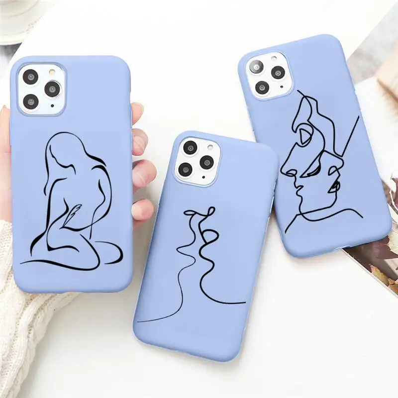 Abstract Art Line Face Phone Case for iPhone 13 12 mini 11 Pro Max X XR XS 8 7 6s Plus Candy purple Silicone cover
Abstract Art Line Face Phone Case for iPhone 13 12 mini 11 Pro Max X XR XS 8 7 6s Plus Candy purple Silicone cover