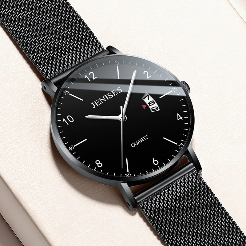 Stainless Steel Mesh Band Calendar Luxury Men Watches Waterproof Luminous Hands Classic Business Quartz Wrist Watches Male Clock
Stainless Steel Mesh Band Calendar Luxury Men Watches Waterproof Luminous Hands Classic Business Quartz Wrist Watches Male Clock