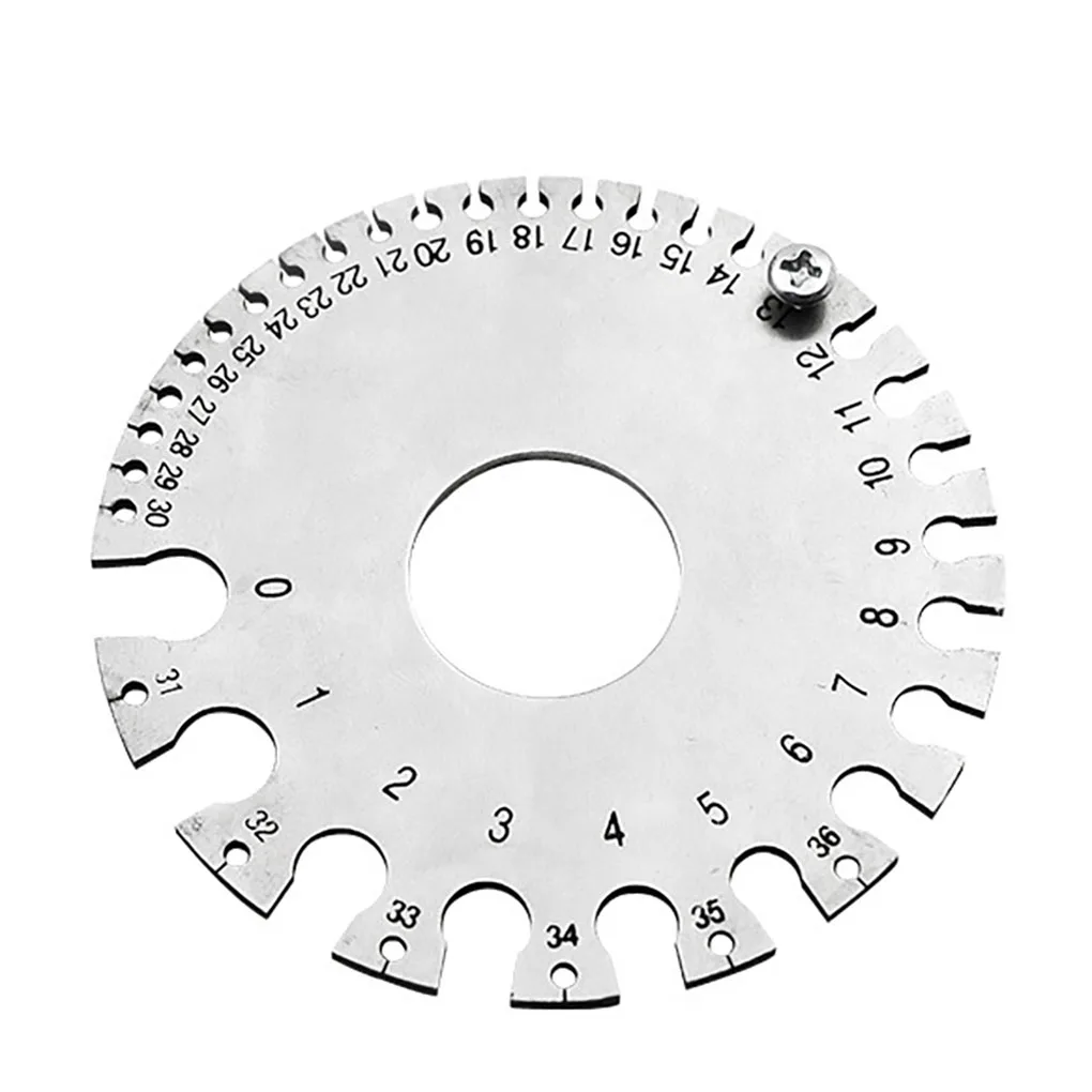 AWG SWG Wire Gauge Measuring Tools Stainless Steel Carpenter Tools Dual-Sided Round Thickness Cable Ruler Diameter Measurer 1pcs
AWG SWG Wire Gauge Measuring Tools Stainless Steel Carpenter Tools Dual-Sided Round Thickness Cable Ruler Diameter Measurer 1pcs