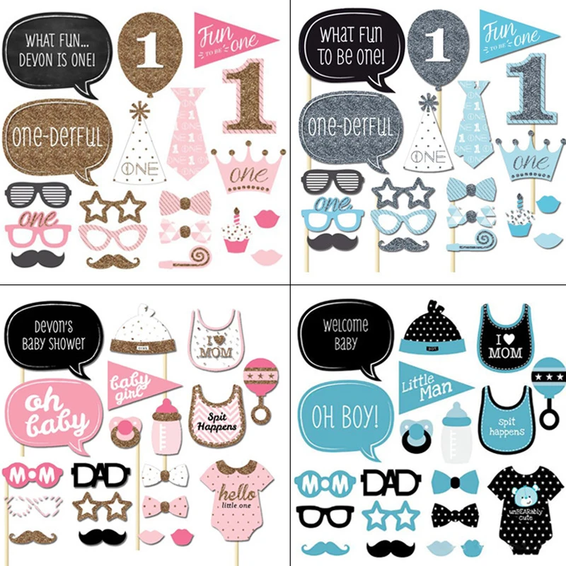 20 piece set of boy and girl one year old photo props pink blue baby bow balloon birthday hat birthday party dress up mask
20 piece set of boy and girl one year old photo props pink blue baby bow balloon birthday hat birthday party dress up mask
